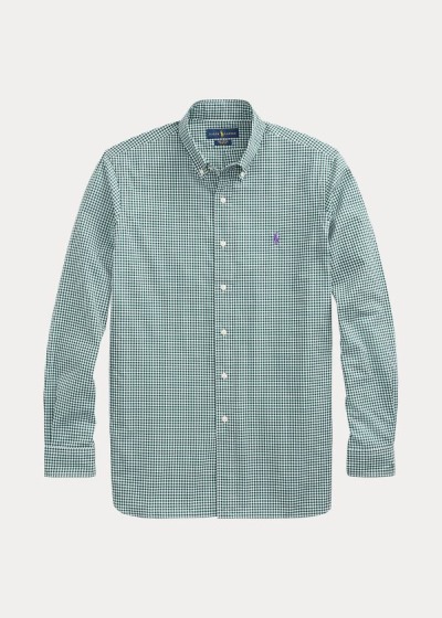 Polo Ralph Lauren Custom Fit Gingham Skjorter Herre Danmark (GWDXR4508)